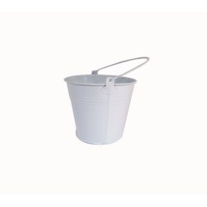 SECCHIELLO LATTA D10 H8 bianco (Cod. 42393-01)