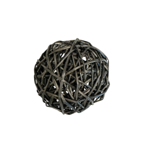 SFERE VIMINI INTRECCIATE D15 CM nera (Cod. 10720-01)