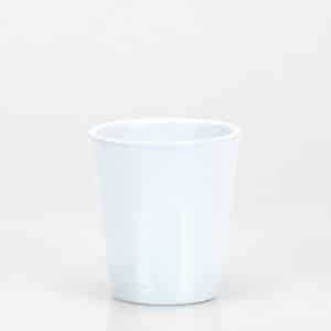 SET 8 PORTAVASI CERAMICA D10,5 H11,5 PER VASO D9  bianco (Cod. 42499-01)