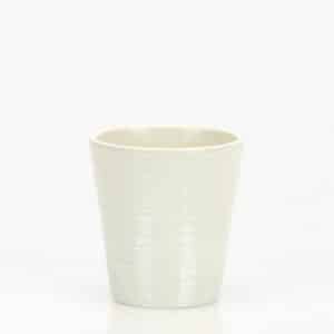 SET 8 PORTAVASI CERAMICA D10,5 H11,5 PER VASO D9  avorio (Cod. 42499-02)