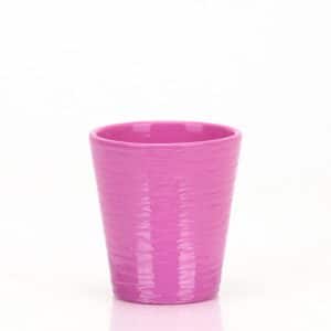 SET 8 PORTAVASI CERAMICA D10,5 H11,5 PER VASO D9  ciclamino (Cod. 42499-04)