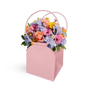 SET 10 PZ. BORSA TRIANON 15X15 H16,5 rosa-pastello (Cod. 42470-02)