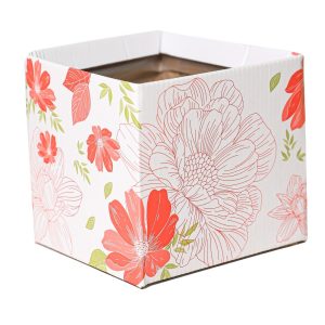 SET 10 PZ. SCATOLA JANE (PLASTICA INTERNA) 12X12 H12,5 corallo (Cod. 42471-02)
