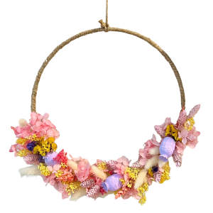 CORONCINA FIORI SECCHI D25 CM  (Cod. 42448-01)