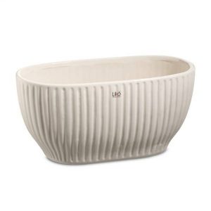 VASO KOLE PER DUE ORCHIDEE 26X13,5 H14 crema (Cod. 42481-02)