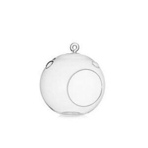 SFERA VETRO CON BUCO DA APPENDERE D8 CM   (Cod. 33855-01)
