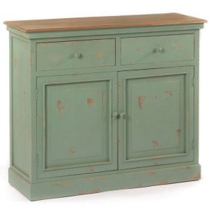 VB. MOBILE LIBRERIA LEGNO 104X38H90 verde-antico (Cod. 42438-01)