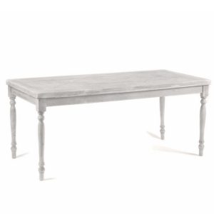 VB. TAVOLO LEGNO GRANDE 180X84 H80 bianco- (Cod. 42439-01)