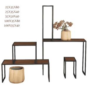 VB. SET 5 TAVOLINI C/CALAMITE (SCAFFALE COMPONIBILE)  (Cod. 42444-01)