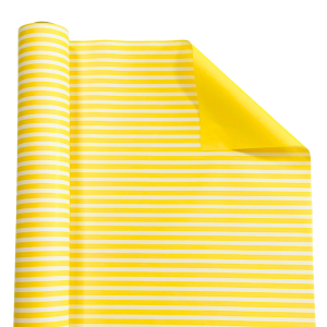ROTOLO PERLATO BILATO DUNCA RIGHE 1X40 MT giallo (Cod. 42227-06)