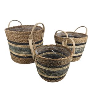 MIRATRADE SET 3 CESTI D25 H21-D23 H19-D20 H15 CM blu (Cod. 42105-01)