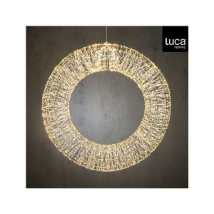 CORONA CLASSICA CON 6000 LED D80 CM argento (Cod. 42582-01)