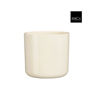 VASO FEDOR LUCIDO H15 D17 CM beige (Cod. 42099-02)
