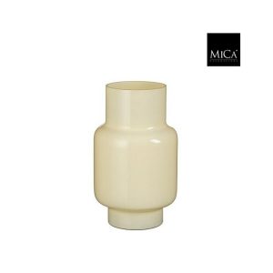 VASO YAEL VETRO D19,5 H31 CM beige (Cod. 42583-01)