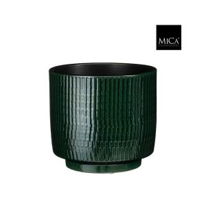 VASO WILLIAM ROTONDO D21 H19 CM verde (Cod. 42591-01)