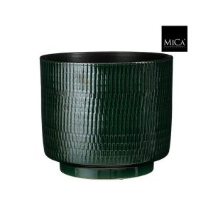 VASO WILLIAM ROTONDO D24 H22 CM verde (Cod. 42592-01)
