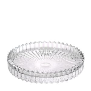 SET 4 PZ. PIATTO VETRO KATE D10 H6,5 CM  (Cod. 42542-01)