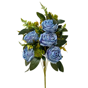 MAZZO ROSE X24 H45 CM blu (Cod. 42594-03)
