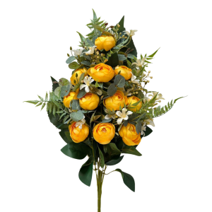 MAZZO RANUNCULUS X11 H56 CM giallo (Cod. 42595-03)