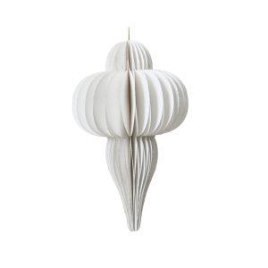 DECORO CARTA DA APPENDERE D12 H20 CM bianco (Cod. 42536-01)