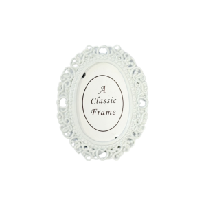 PORTAFOTO OVALE H6,5 CM bianco (Cod. 25257-02)
