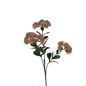 MIRATRADE RAMO CRASSULA X3 FIORI 18X12 H56 CM salmone (Cod. 42144-02)