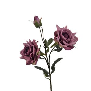 MIRATRADE RAMO ROSA CON BOCCIOLO H76 CM lilla (Cod. 42045-04)
