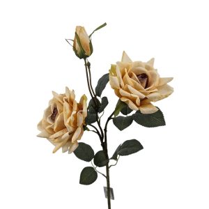 MIRATRADE RAMO ROSA CON BOCCIOLO H76 CM giallo (Cod. 42045-06)