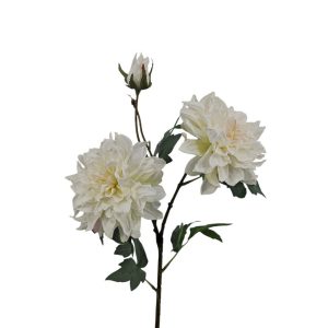 MIRATRADE RAMO DALIA CON BOCCIOLO H75 CM bianco (Cod. 42046-01)