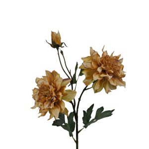 MIRATRADE RAMO DALIA CON BOCCIOLO H75 CM giallo (Cod. 42046-06)