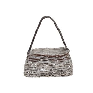 MIRATRADE CESTO BORSA 29X15 H17 CM marrone-sbiancato (Cod. 42087-01)