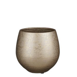 VASO ROTONDO IAN METALLO H16,5 D18 CM oro (Cod. 42740-01)