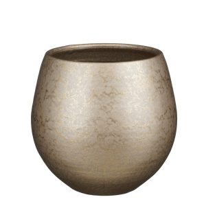 VASO ROTONDO IAN METALLO H21 D22 CM oro (Cod. 42745-01)