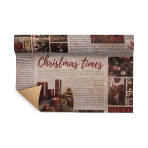 BOBINA PAPER-FIBRA CHRISTMAS TIMES CM75 X 9 MT resistente-allacqua (Cod. 42795-02)