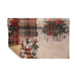 BOBINA PAPER-FIBRA XMAS SCOTTISH CM75 X 9 MT resistente-allacqua (Cod. 42798-01)