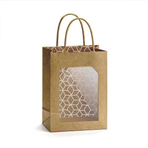 SET 10 PZ. BORSA PIETRA MEDIUM 8,5X18 H23 CM naturale (Cod. 42654-01)