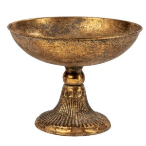 COPPA METALLO CON GAMBO 26X24 H18,5 CM oro (Cod. 42624-01)