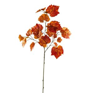 RAMO VITE X3 CON 27 FOGLIE CM63 arancio (Cod. 29517-03)