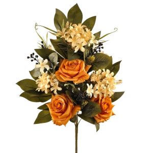 MAZZO FRONTALE ROSE E TEMBUS X96 arancione (Cod. 42668-02)
