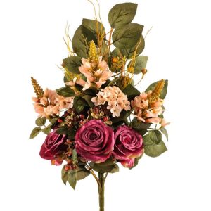 MAZZO ROSE, ORTENSIE E ORNITOGALLO X146 malva (Cod. 42669-03)