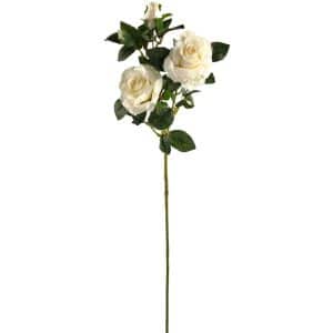 RAMO GINA 2 ROSE E 2 BOCCIOLI 67CM crema (Cod. 31643-03)