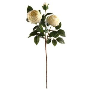 RAMO ROSA CABBAGE X2 CON BOCCIOLO CM86 crema (Cod. 31900-12)
