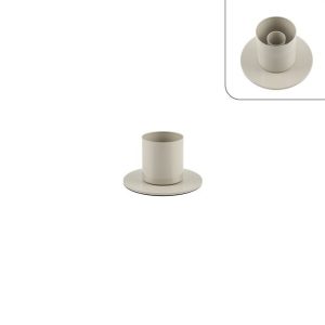 PORTACANDELA FERRO  H6,5 D10 D.INT5 CM  (Cod. 42753-01)