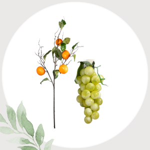 FRUTTA ARTIFICIALE, RAMI CON FRUTTA