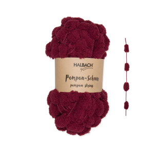 GOMITOLO CON POMPOM 100GR 20MT rosso (Cod. 42807-03)