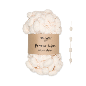 GOMITOLO CON POMPOM 100GR 20MT crema (Cod. 42807-04)