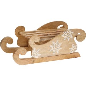 SLITTA MANGO IN LEGNO 46X22X17CM  (Cod. 42774-01)