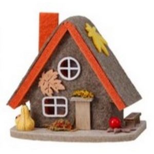 CASETTA FELTRO LED A BATTERIA 12X8X13 CM grigio (Cod. 42713-01)