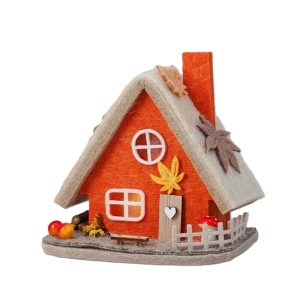 CASETTA FELTRO LED A BATTERIA 12X8X13 CM rosso (Cod. 42713-03)