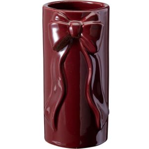 VASO FIOCCO 8X7X15 CM bordeaux (Cod. 42697-03)
